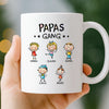Personalisierte Tasse – Vatertagsgeschenk für Papa, Opa – Papas kleine Gang