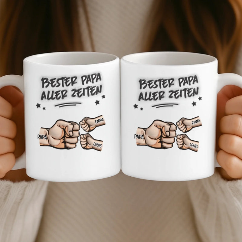 Personalisierte Tasse – Vatertagsgeschenk für Papa, Opa – Der beste Papa der Welt