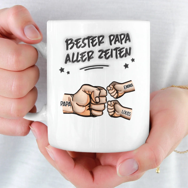 Personalisierte Tasse – Vatertagsgeschenk für Papa, Opa – Der beste Papa der Welt