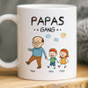 Personalisierte Tasse – Muttertagsgeschenk für Papa, Opa – Papas kleine Gang