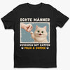 Personalisiertes Unisex-T-Shirt – Geschenk für Katzenliebhaber, Katzenbesitzer – Mit Katzen ist alles besser