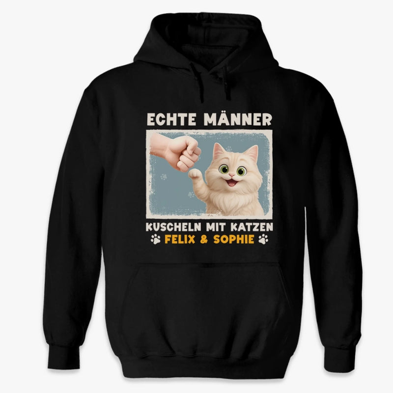 Personalisiertes Unisex-T-Shirt – Geschenk für Katzenliebhaber, Katzenbesitzer – Mit Katzen ist alles besser