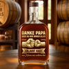 Personalisierte Whiskyflasche – Vatertagsgeschenk Für Papa – Danke Papa du warst immer auf meiner Seite