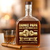 Personalisierte Whiskyflasche – Vatertagsgeschenk Für Papa – Danke Papa du warst immer auf meiner Seite