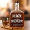 Personalisierte Whiskyflasche – Geschenke für Bruder– Was uns verbindet, endet nie