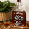 Personalisierte Whiskyflasche – Geschenke für Brüder – Brüder nichts trennt uns