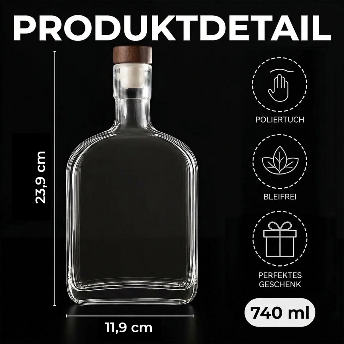 Personalisierte Whiskyflasche - Geschenk für Bruder - Es Gibt Keinen Unterschied, Immer Ein Bruder