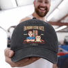 Personalisierte klassische Baseballkappe – Geschenk für Haustierbesitzer – Ein Mann & Seine Katze