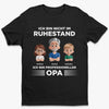Personalisiertes Unisex-T-Shirt – Vatertagsgeschenk für Opa, Papa – Papa ist mein Job