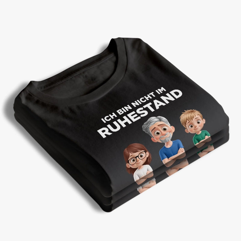 Personalisiertes Unisex-T-Shirt – Vatertagsgeschenk für Opa, Papa – Papa ist mein Job