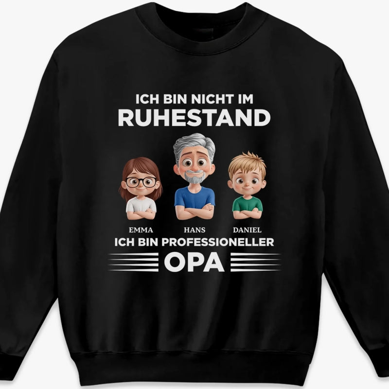 Personalisiertes Unisex-T-Shirt – Vatertagsgeschenk für Opa, Papa – Papa ist mein Job