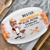 Personalisierte Grillplatte mit Foto – Vatertagsgeschenk für Papa, Opa – Bester Grillmeister