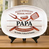 Personalisierte Grillplatte – Vatertagsgeschenk für Papa, Opa – Alles für den perfekten Grillabend