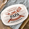 Personalisierte Grillplatte – Vatertagsgeschenk für Papa, Opa – Alles für den perfekten Grillabend