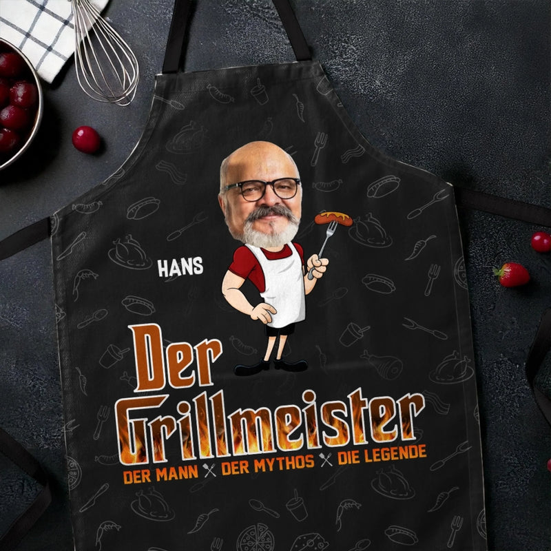 Personalisierte Schürze – Vatertagsgeschenk für Papa – Grillmeister