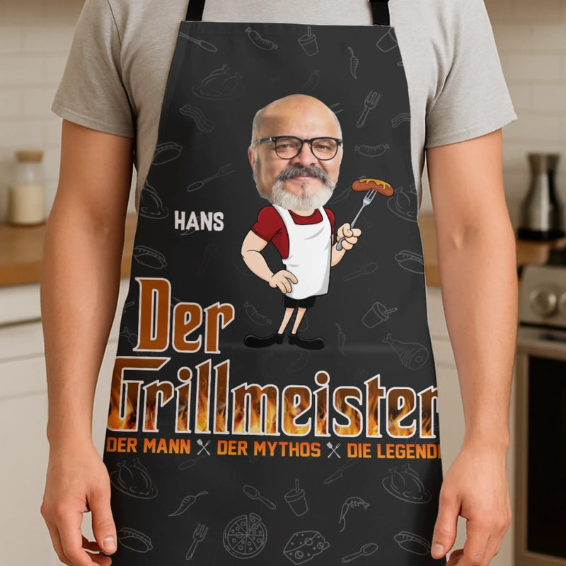 Personalisierte Schürze – Vatertagsgeschenk für Papa – Grillmeister