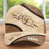 Personalisierte klassische Kappe mit Allover-print – Vatertagsgeschenk für Opa, Papa – Mein Zuhause heißt Papa
