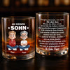 Personalisierter Whiskyglas – Geschenk für Sohn, Tochter – Vergiss nie meine Liebe zu dir