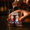 Personalisierter Whiskyglas – Geschenk für Sohn, Tochter – Vergiss nie meine Liebe zu dir