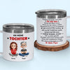 Personalisierter Thermobecher mit Henkel – Geschenk für Sohn, Tochter – Vergiss nie meine Liebe zu dir