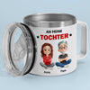 Personalisierter Thermobecher mit Henkel – Geschenk für Sohn, Tochter – Vergiss nie meine Liebe zu dir