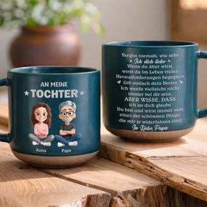 Personalisierte Keramiktasse – Geschenk für Sohn, Tochter – Vergiss nie meine Liebe zu dir