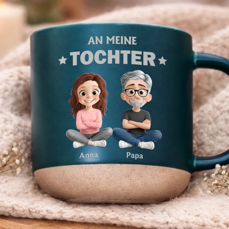 Personalisierte Keramiktasse – Geschenk für Sohn, Tochter – Vergiss nie meine Liebe zu dir