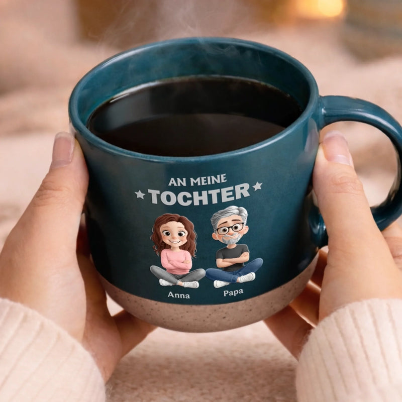 Personalisierte Keramiktasse – Geschenk für Sohn, Tochter – Vergiss nie meine Liebe zu dir