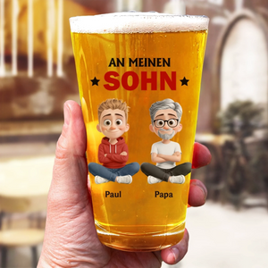 Personalisierte Bierglas – Geschenk für Sohn, Tochter – Vergiss nie meine Liebe zu dir