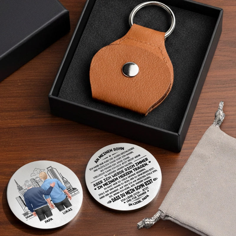 Personalisierter Taschenknuddler – Geschenk für Sohn – Du bist mein Zuhause