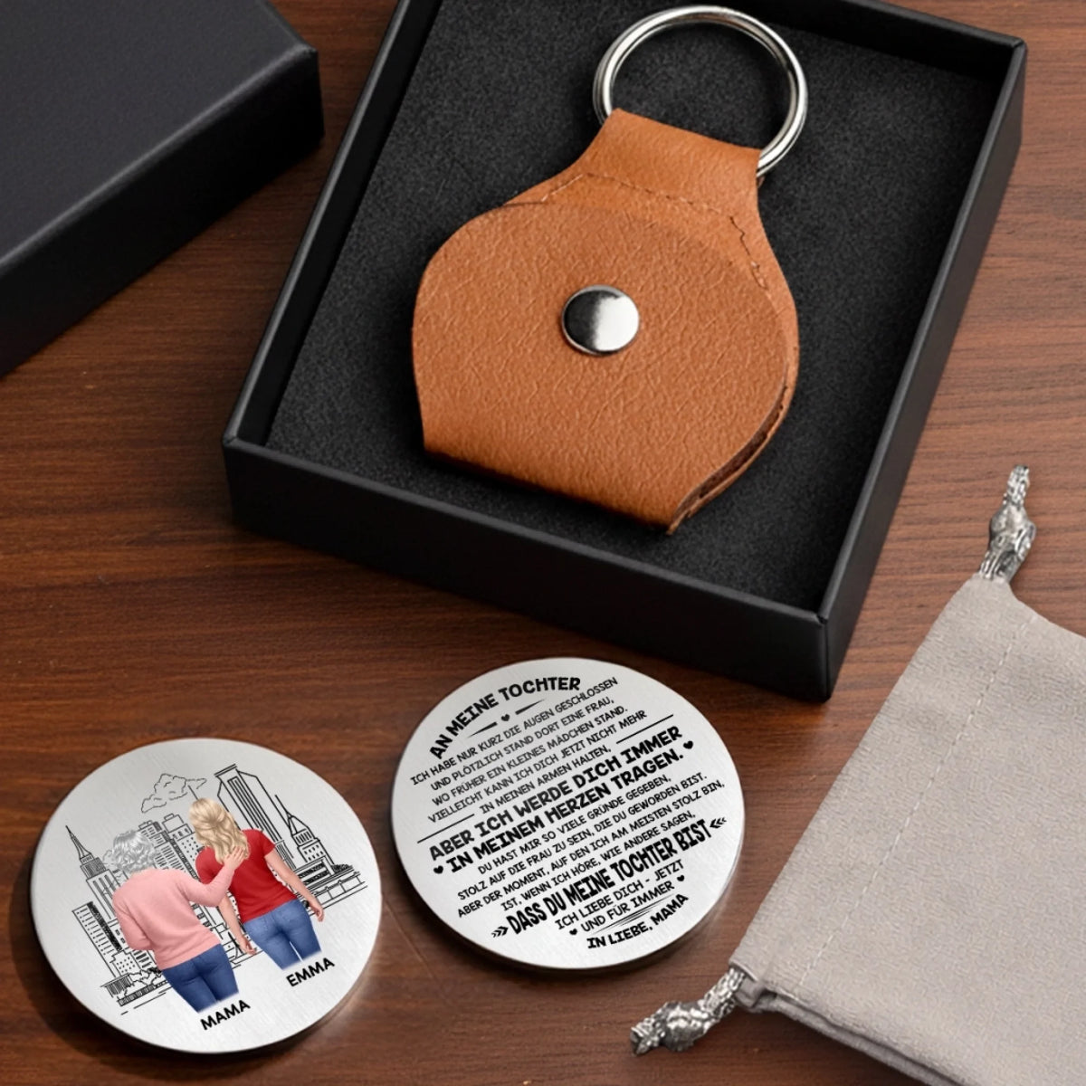 Personalisierter Taschenknuddler – Geschenk für Tochter – Du bist mein Stolz
