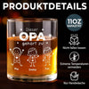 Personalisierter Whiskyglas – Geschenk für Papa, Opa – Dieser Opa gehört zu