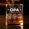 Personalisierter Whiskyglas – Geschenk für Papa, Opa – Dieser Opa gehört zu