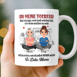 Personalisierte Tasse mit 3D-Effekt – Geschenk für Tochter – Liebe wächst mit dir