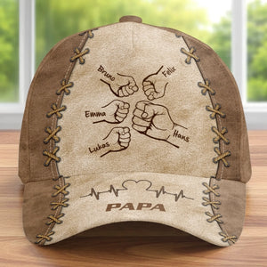 Personalisierte klassische Kappe mit Allover-print – Geschenk für Opa, Papa – Der Held seiner Kinder