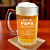 Personalisierter Bierkrug – Geschenk für Papa, Opa – Bester Papa aller Zeiten