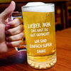 Personalisierter Bierkrug mit Foto – Geschenk für Papa, Opa – Das hast du gut gemacht