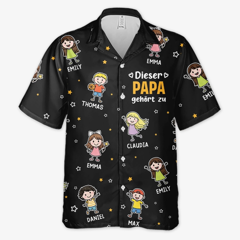 Personalisiertes Hawaiihemd – Geschenk für Opa, Papa – Dieser Opa gehört zu uns