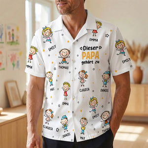 Personalisiertes Hawaiihemd – Geschenk für Opa, Papa – Super Crew