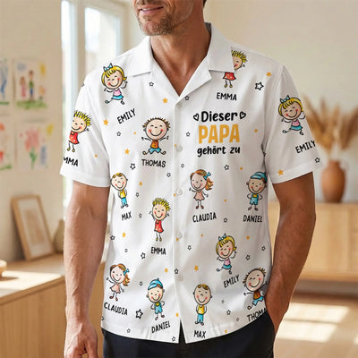 Personalisiertes Hawaiihemd – Geschenk für Opa, Papa – Super Crew
