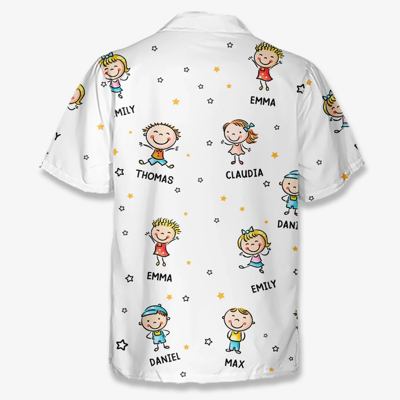 Personalisiertes Hawaiihemd – Geschenk für Opa, Papa – Super Crew