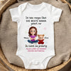 Personalisierte Babybody – Geschenk zum ersten Muttertag – Mein Glück heißt Mama