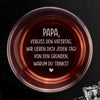 Personalisiertes Whiskyglas mit Boden- und Seiten-Gravur – Vatertagsgeschenk für Papa, Opa – Für immer mein Papa Nummer 1