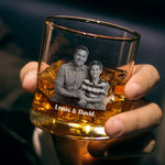Personalisiertes Whiskyglas mit Boden- und Seiten-Gravur – Vatertagsgeschenk für Papa, Opa – Mein Papa, meine Nummer 1
