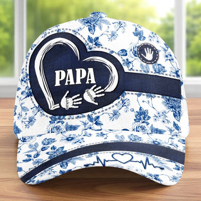 Personalisierte klassische Kappe mit Allover-print – Vatertagsgeschenk für Papa, Opa – Für den besten Papa