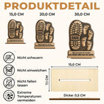 Personalisierte zweilagige Holzplakette - Vatertagsgeschenke für Papa, Opa - Unser Papa, unser Stolz