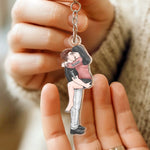 Personalisierter Acryl-Schlüsselanhänger – Geschenk für Paare – Für immer verbunden