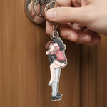 Personalisierter Acryl-Schlüsselanhänger – Geschenk für Paare – Für immer verbunden