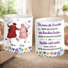 Personalisierte Tasse – Geschenk für beste Freundinnen, Schwester – Mit dir lache ich mehr