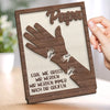 Personalisierte zweilagige Holzplakette - Geschenke für Papa, Opa - Ohne dich nicht komplett